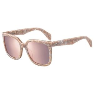 Rag & Bone Pink Marble & Rose Gold Mirrored Sunglasses